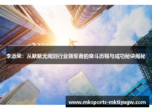 李添荣：从默默无闻到行业领军者的奋斗历程与成功秘诀揭秘